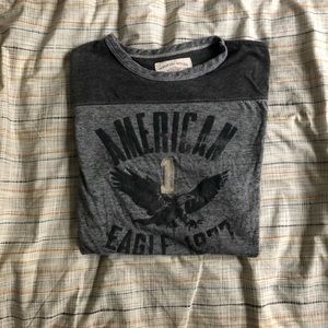 Grey American Eagle Graphic Tee
